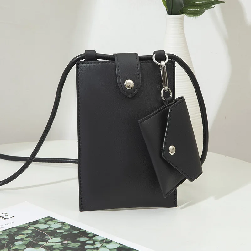 

Fashion Buckle Handbag Womens PU Leather Phone Bags Mini Small Thin Crossbody Bags with coin purse Ladies Shoulder Bags