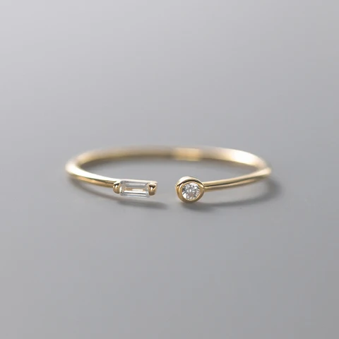 Кольцо Modian серебряное с цирконом