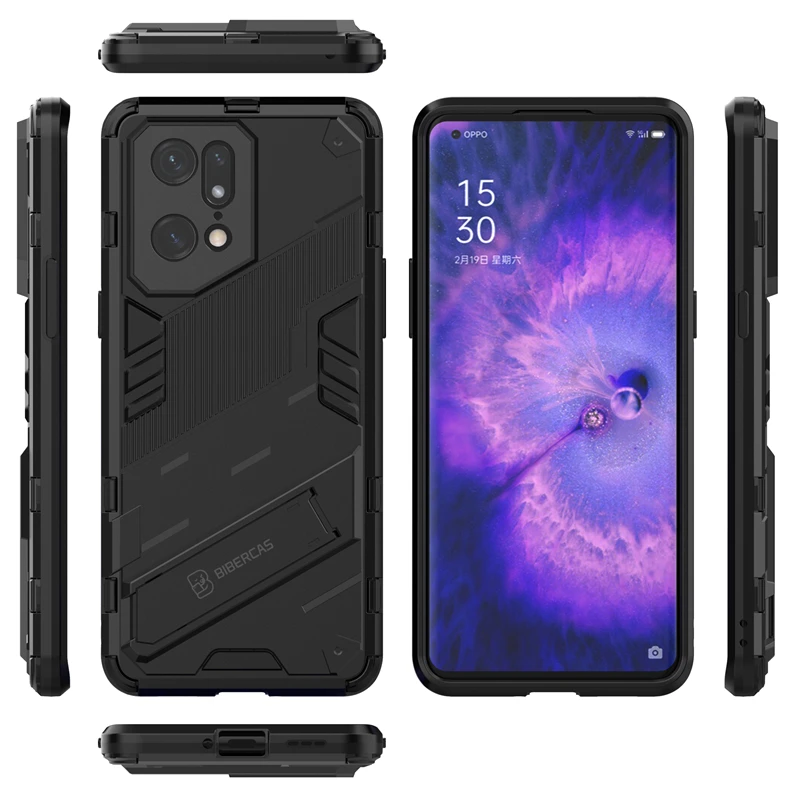 Phone Holder Case For Oppo Find X5 Pro Case Bumper Armor PC Full Cover For Oppo Find X5 Pro Case For Oppo Find X5 FindX5 X3 Pro