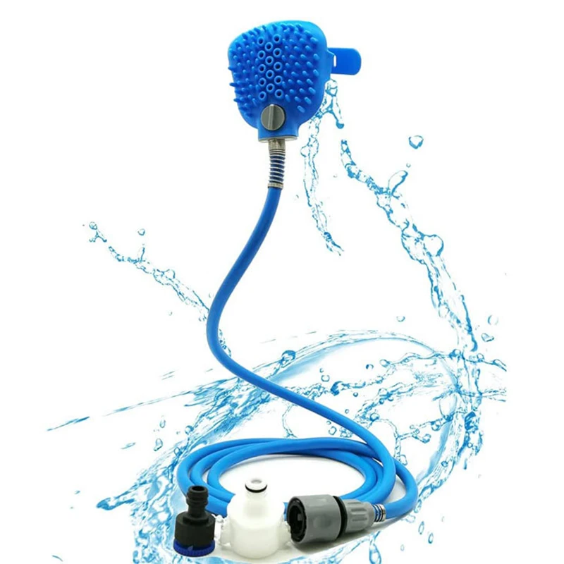 

Amazon Best Selling Dog Shower Bath Massage Shower Sprayer Shower Head Easy Install Large Dog Pet Bath Tools Wholesale