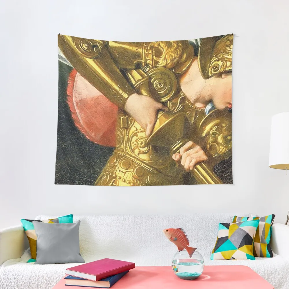 Жанна д'Арк живопись детали гобелен украшения дома ковер стены кровать