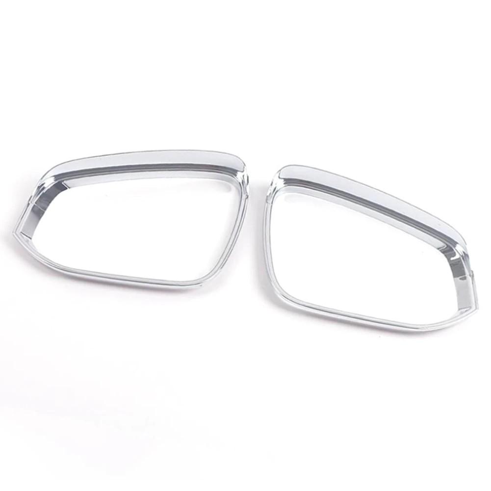 

For Toyota Harrier Venza 2020-2022 Silver Side Door Rearview Mirror Rain Cover Trim Decoration Frame Accessories