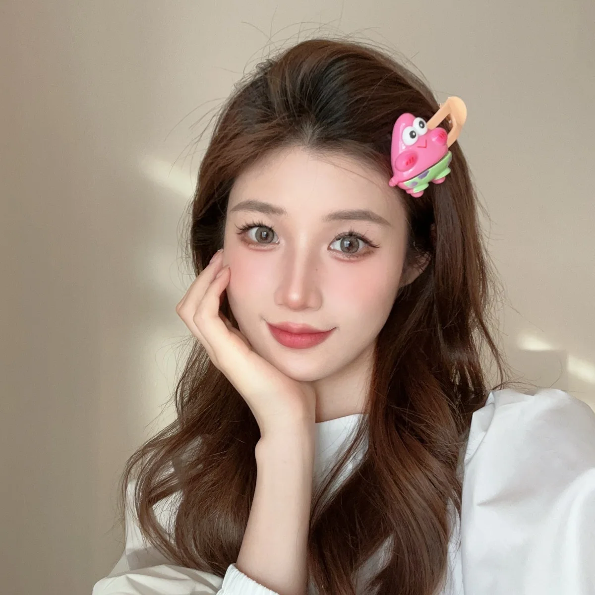 

2023New Cute clip Colorful Headdress For Women Side Clip Side Clip Cartoon Bangs Shredded Hair Duck Beak Clip Dopamine Hair clip