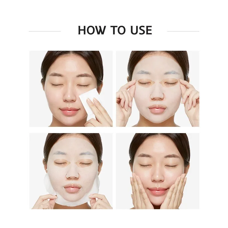 Mijin Тканевые маски для лица с экстрактом женьшеня Red Ginseng Essence Mask 5 шт. Корейская