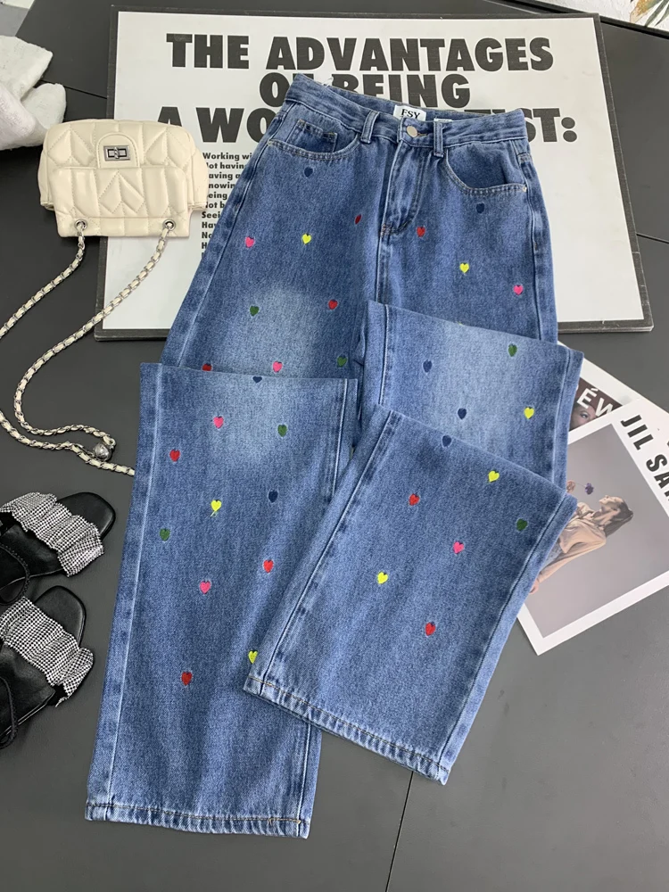 Капри женские джинсы с высокой талией джинсовые брюки Summner 2024 винтажные