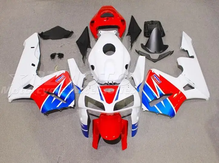 

Новый комплект обтекателей для мотоцикла ABS, подходит для HONDA CBR600RR F5 2005 2006 05 06, кузов красного и синего цвета