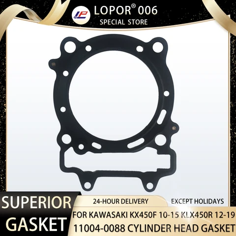 Прокладка головки цилиндра двигателя мотоцикла Lopor для Kawasaki KX450F KX450 10-15 KLX450R KLX450 12-19 KX KLX 450 110040088