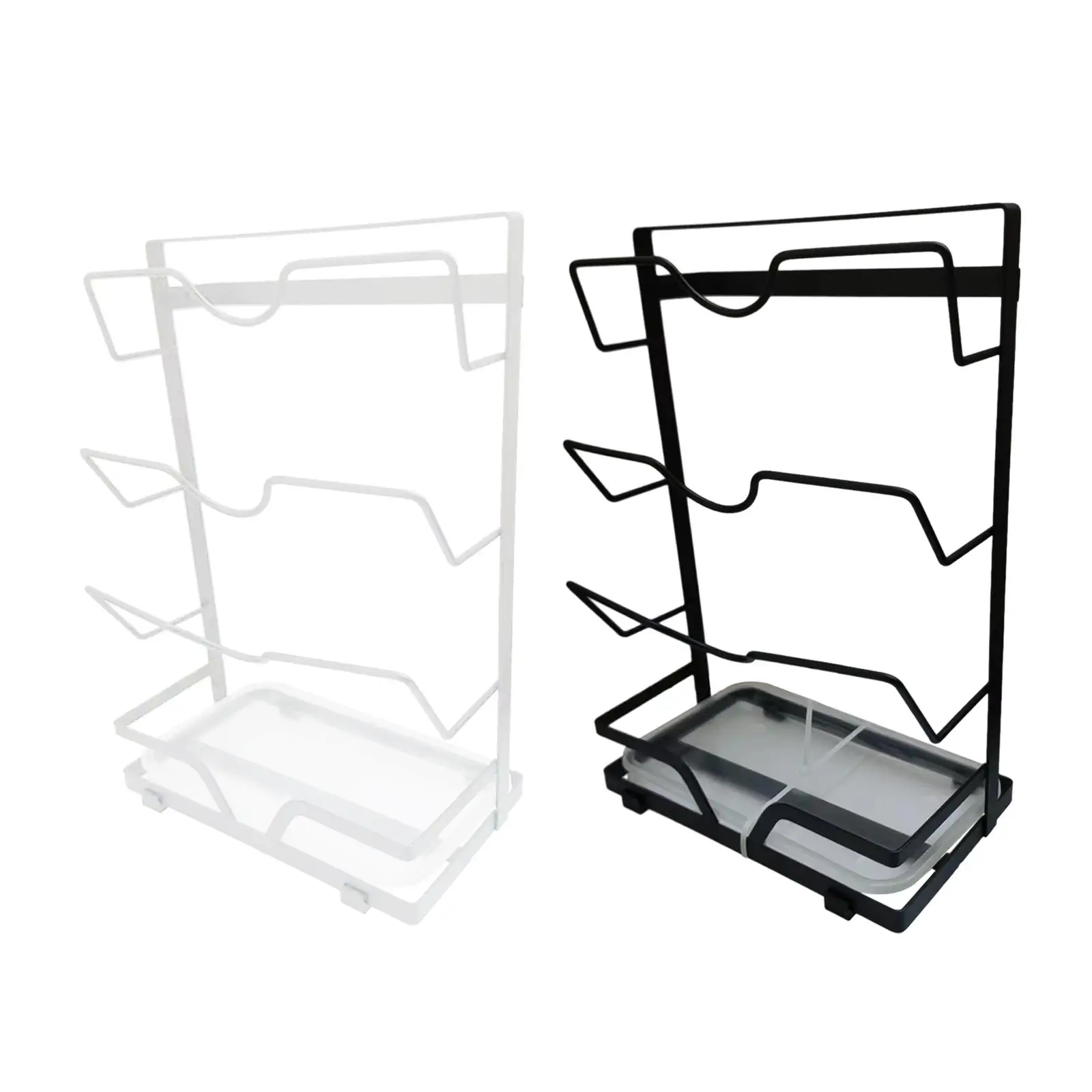 

Pot Lid Rack Kitchen Storage Cover Holder Pot Lids Holder Lid Storage Organizer Pot Lid Stand for Pantry Cupboard Dining Room