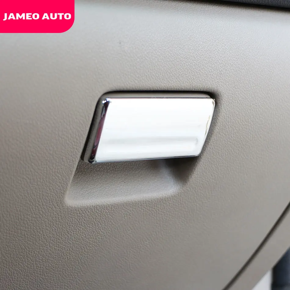 

ABS хромированная отделка перчаточный ящик Чехол для ручки копилот застежка для хранения наклейка для рук с блестками для Ford Focus 2 Mk2 2005-2012