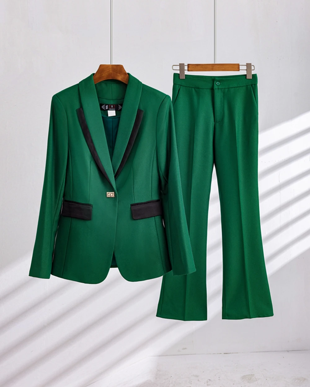 Work Pant Suits OL 2 Piece Set for Women Business interview suit set uniform slim Diamond Blazer Nine pants Office Lady suit