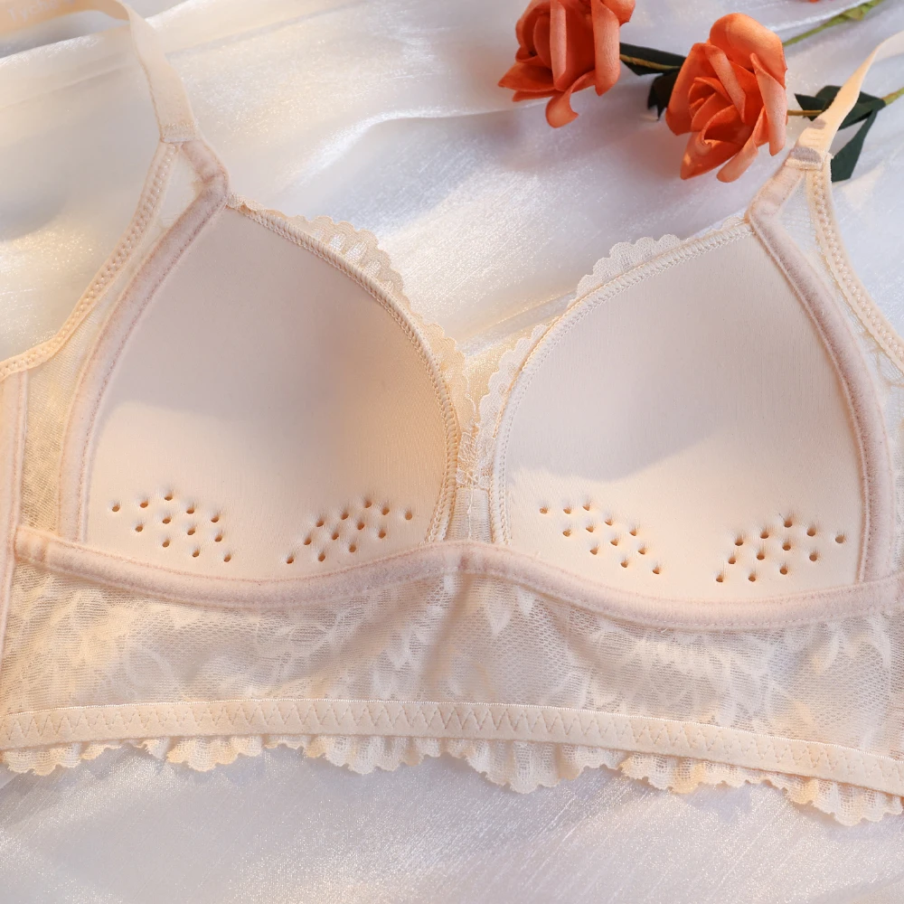 Backless Bralette Women Invisible Bra Lace Brassiere Sexy Low Back Underwear Wireless Top Seamless Lingerie Breathable Sujetador