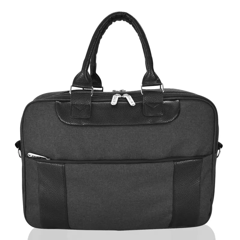 

Mens Messenger Bag Travel Briefcase for Business Work Carry On in Black