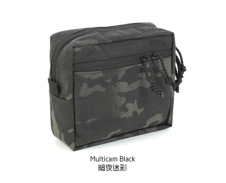 SS GP Square Zipper Sundry Bag Medium MOLLE Belt Waist Cover Attached Bag Auxiliary Bag Outdoor Camouflage