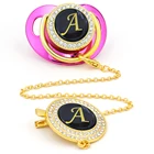 ниблер силиконовый детские товары младенцу соска для новорождных детское питание соски для детей товары для малышей детские соски соска для куклы Соска-пустышка золотистая с 24 буквами, на возраст 0-24 месяца