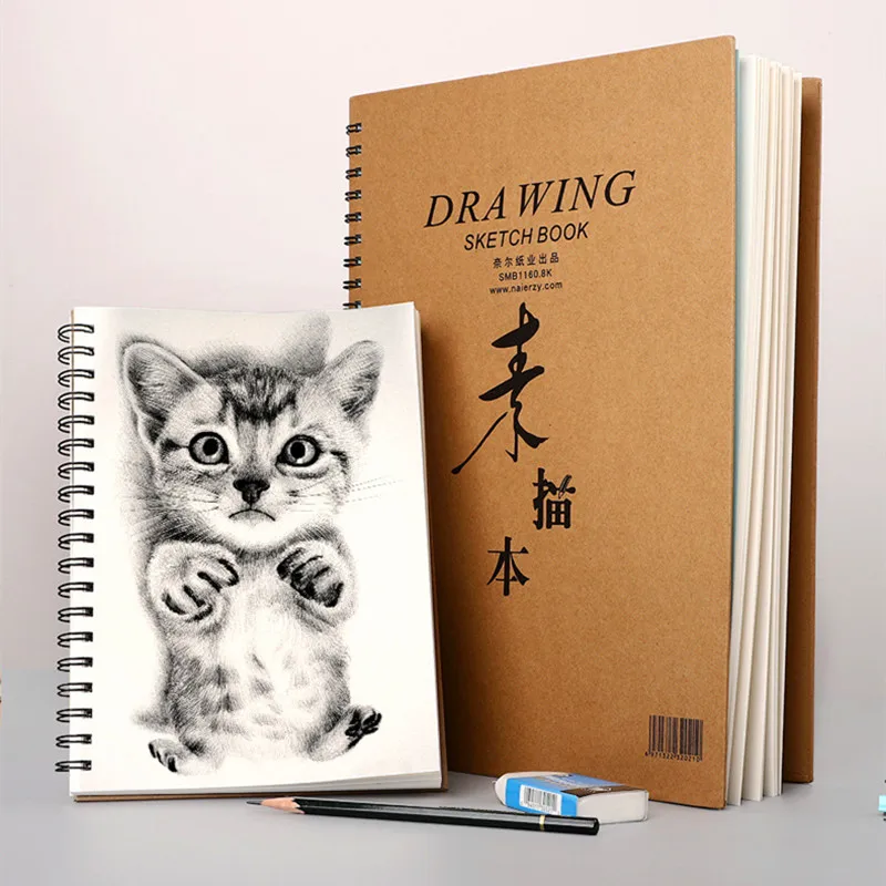 

Утолщаются щит A4 альбом для рисования 30 листов для рисования Бумага граффити ручная роспись Альбомы для рисования художественные канцеляр...