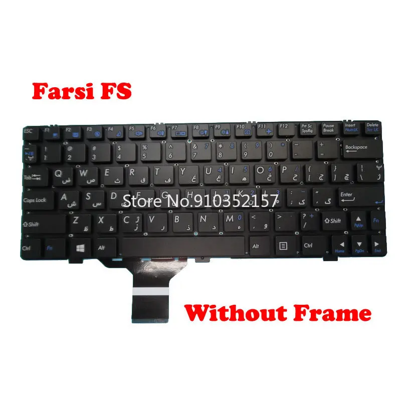 Farsi AR GK Keyboard For CLEVO M1110 MP-08J63A0-430 6-80-M1110-042-1 MP-08J63PS-4303W 6-80-W3100-421-1 MP-08J66GR-4303W Greece