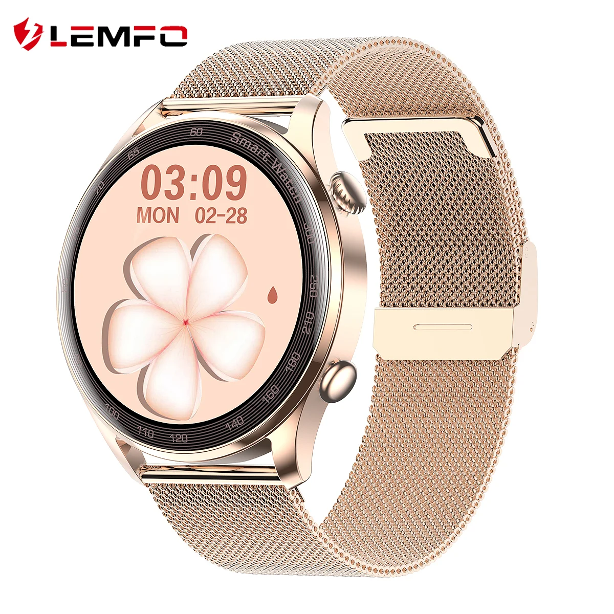 LEMFO Smart Watch Women Bluetooth Call Music 390 HD Screen Heart Rate Metal Body Multi Dial Style Smartwatch Men For Android IOS |