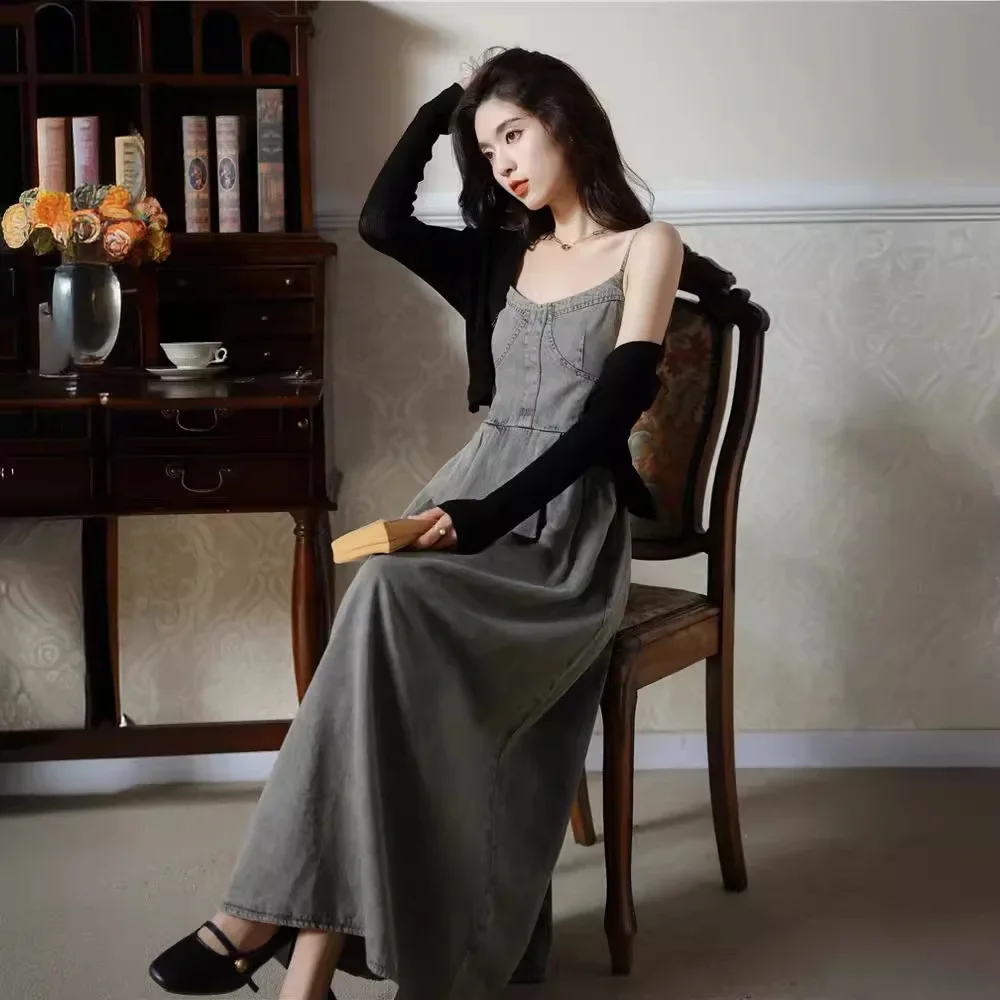 Винтажное платье в гонконгском стиле женское весенне-летнее Новое Элегантное