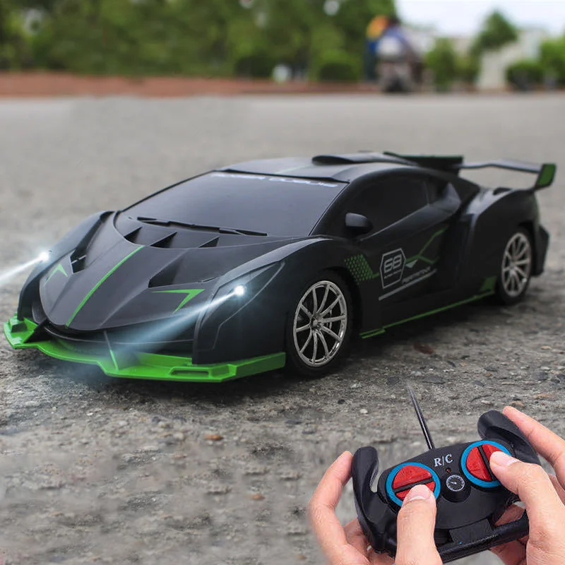 

1:18 4DWC RC Car With Led Light Radio Remote Control Cars Sports Car High-speed Drift Car Boys Toys For Children