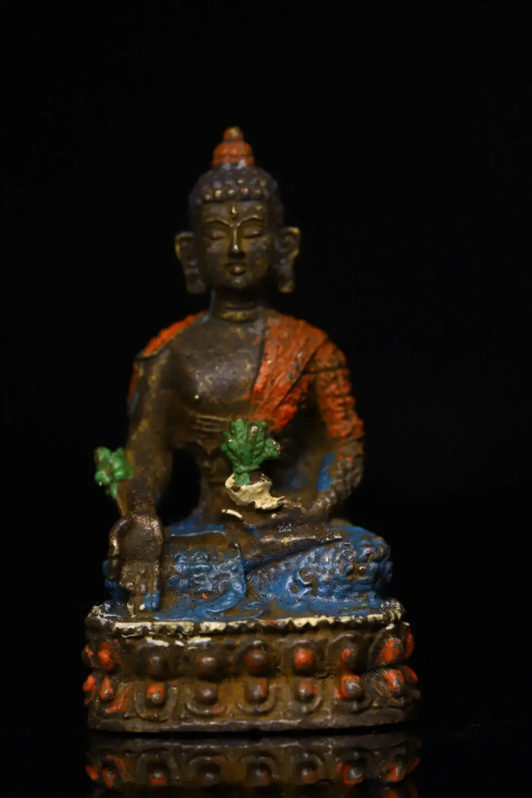 

4.2cm China Antique Brass Statue Tibet Old Bronze Sakyamuni Buddha Statue
