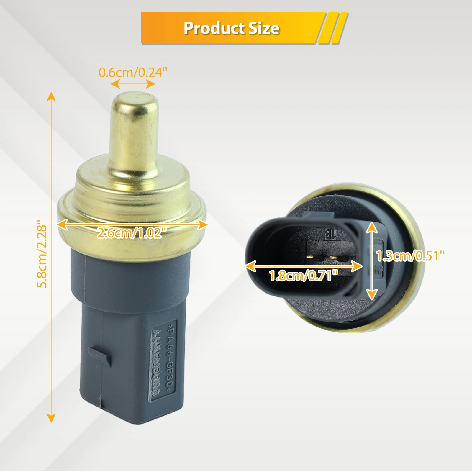 Датчик температуры охлаждающей жидкости для Skoda Audi A1 A3 A4 A5 A6 A7 A8 Q3 Q5 Q7 TT R8 VW Jetta Golf