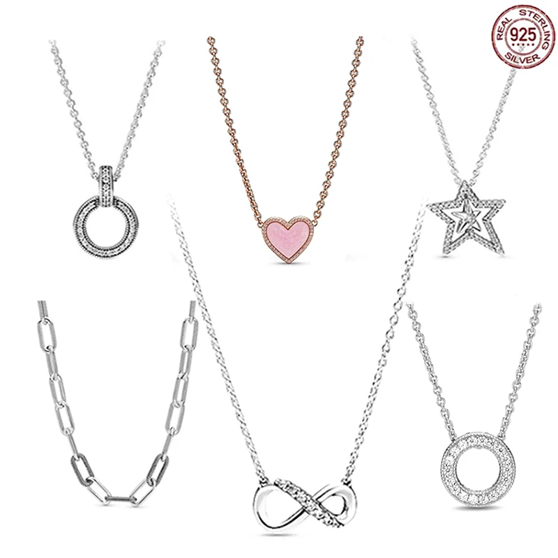 

Женское колье из серебра 100% пробы, с подвеской в виде сердца