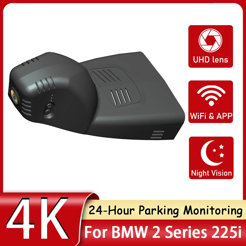 Car DVR Wifi Camera UHD 2160P 4K Dash Cam Video Recorder Original For BMW 2 Series 225i M Sports 2021 Night Vision High Quality