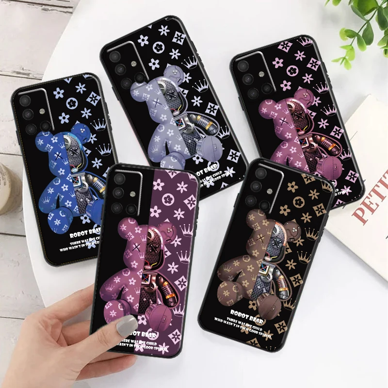 

Luxury Mechanical Bear Phone Case For Samsung Galaxy M51 Carcasa Ultra-Thin Back Bumper