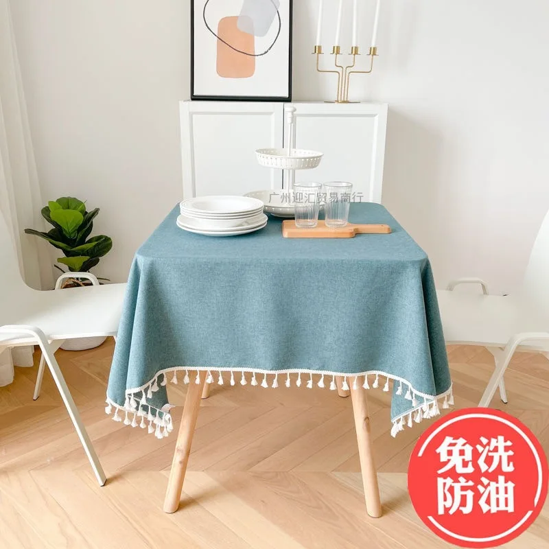 

Cloth color cotton and linen table cloth cloth_AN2777