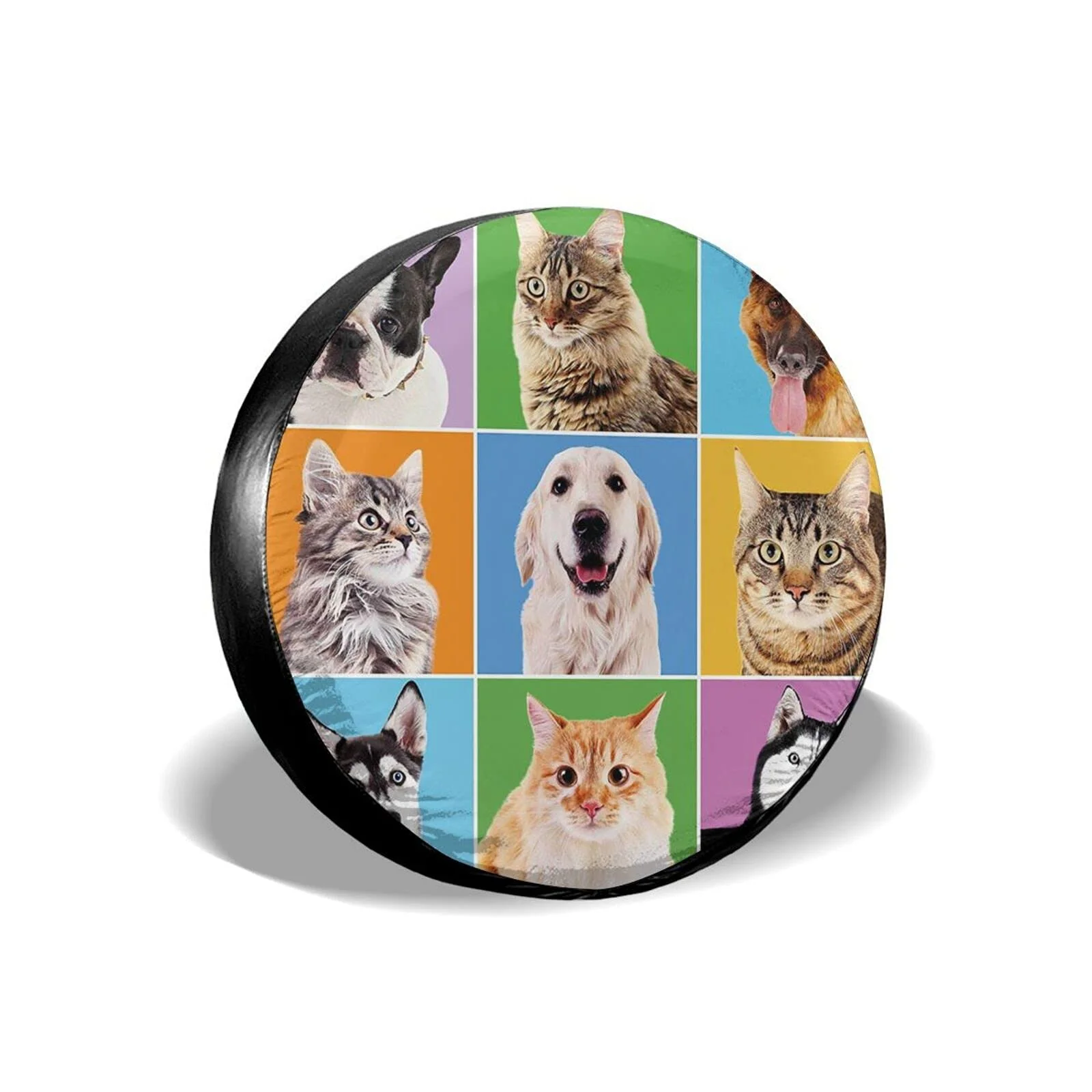 

Чехол для шин, чехлы для хранения запасных шин, с милыми животными, с различными собаками, кошками, портретами, Защитные Чехлы, сезонные, для ...