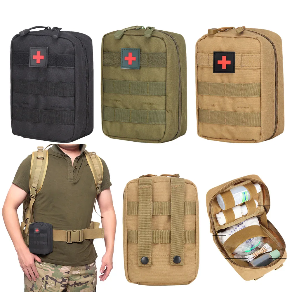 

Outdoor Molle Military Waist Fanny Pack EDC Tactical Bags Waist Belt Pack Hunting Emergency Pack First Aid Survival Tools Pouch