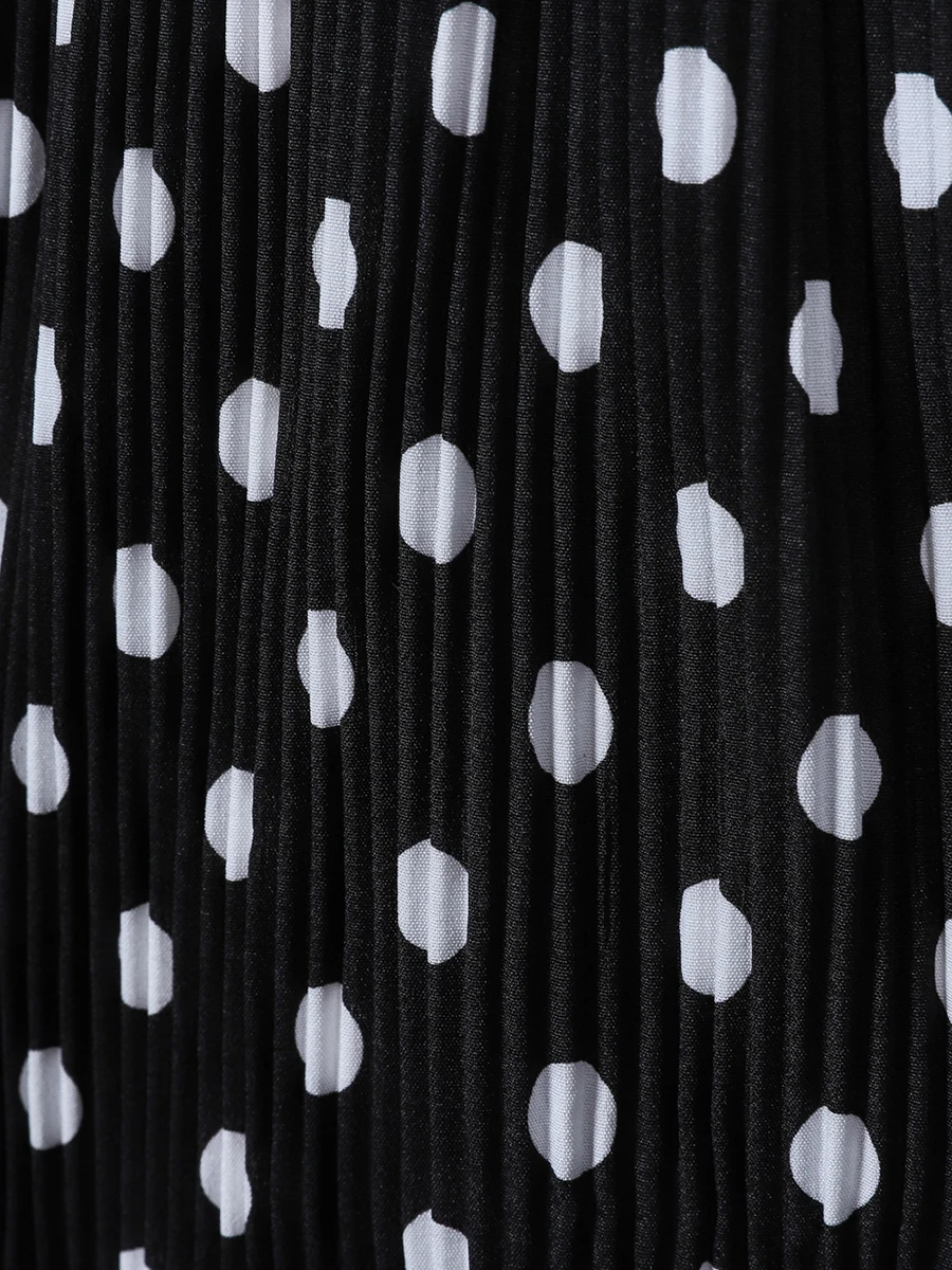 Finjani Plus Size Shorts Women Clothing Casual Polka Dot Women's Shorts Black Polyester Pants