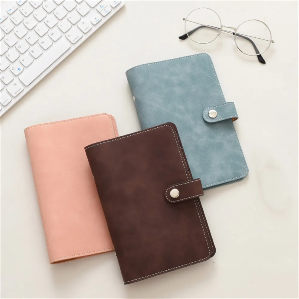 

A6 из искусственной кожи Обложка для блокнота со свободными листьями, «сделай сам», журнал, ежедневник, Обложка для ежедневника, папка для хр...