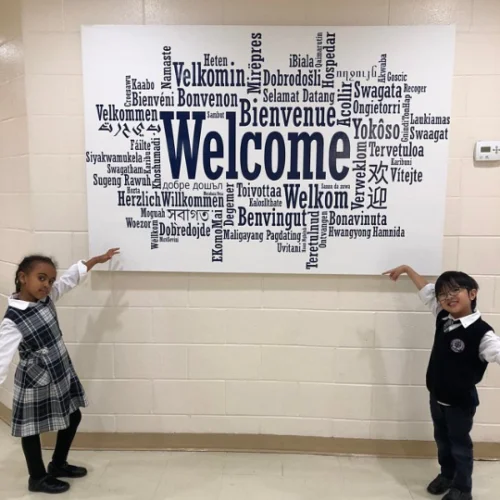 

Welcome Language Sign in Many Languages quote Stickers decor decal removeable Custom DIY Kids gift