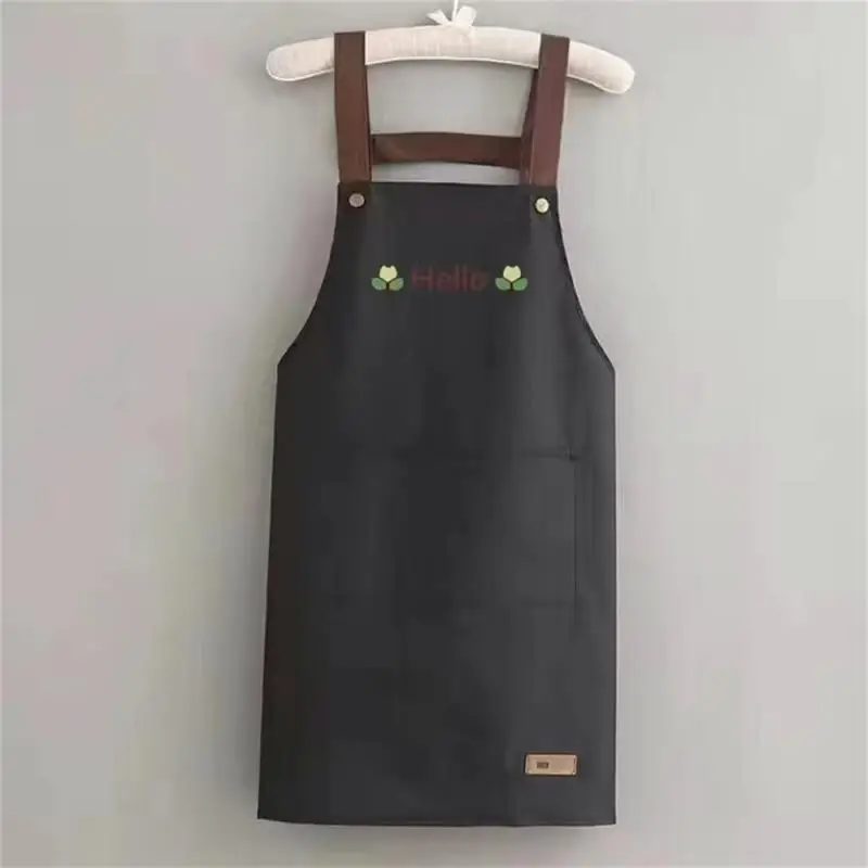

Anti-oil Dirty Apron Average Size Womens Summer Apron Modern Minimalist Wear-resistant Household Work Clothes Waterproof Pvc