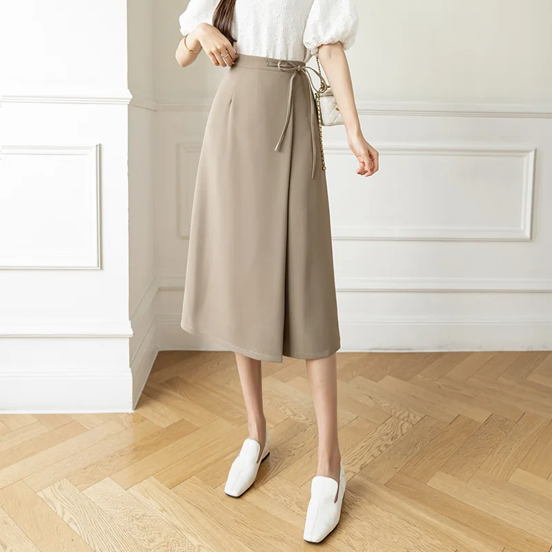 

Skirts Elegant Romantic Suit 2022 New Mid-length Straps Commuter OL A-line