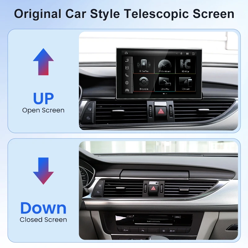 Фото STWEI 2026 Новая система Linux с 9-дюймовым сенсорным экраном для AUDI A6L A7 C7 2012-2018, беспроводной CarPlay, Android Auto, автомобильные мультимедийные плееры. №3