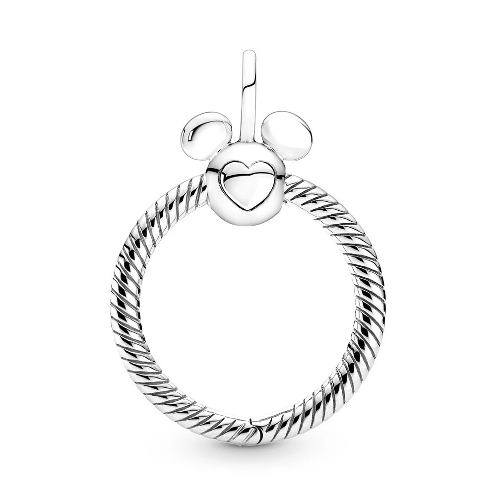 Pandora Mickey – pendentif en forme de O pour femmes, bijoux, Simple, français, os de serpent, exquis, Portable, Portable, pour collier, cadeau, bricolage 2