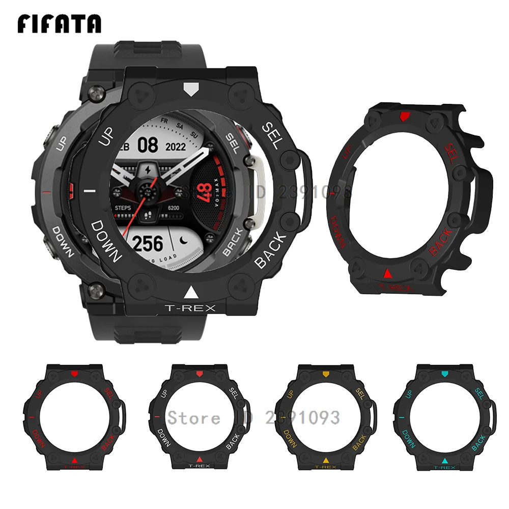 

Protective Cover Case For Xiaomi Huami Amazfit T-REX 2 Smart Watch Protector Shell Edge PC Protection Sleeve For Amazfit T Rex 2