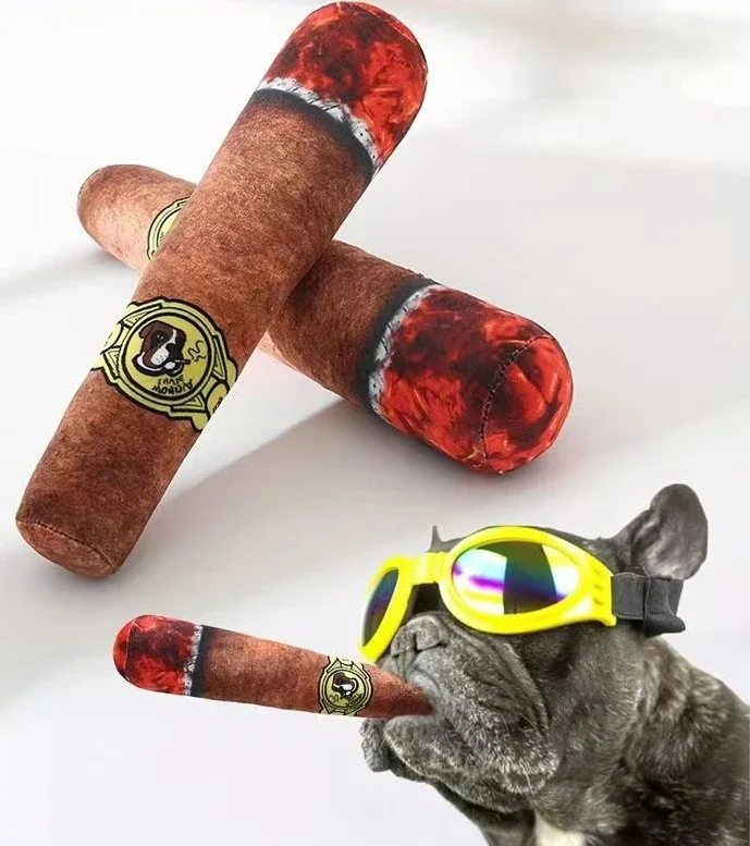 Interaktive Hund Joint Sound Welpen Spielzeug Zigarre Für Kleine Beständig Quietschen Unzerstörbar Plüsch Kauen