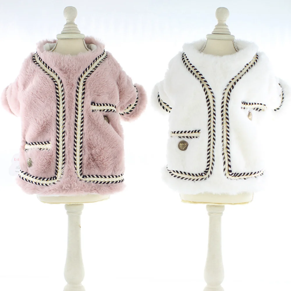 

Small Dog Sweater Winter Autumn Warm Jacket Cat Fashion Wool Coat Puppy Sweet Clothes Pet Cute Sweatshirt Dachshund Chihuahua