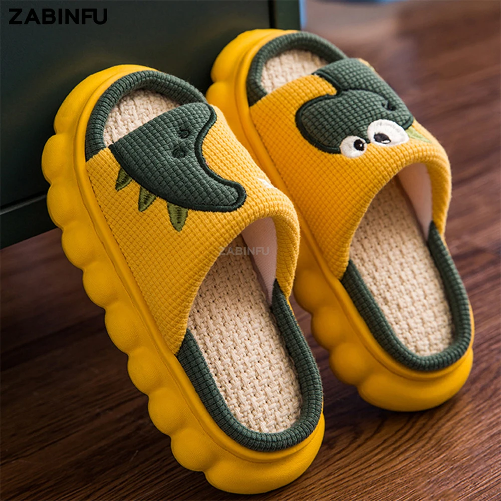 

Children Slippers Cute Dinosaur Slippers Lovely Home Slippers for Kids Platform Soft EVA Slippers Home Non Slip Best Gift for Ki