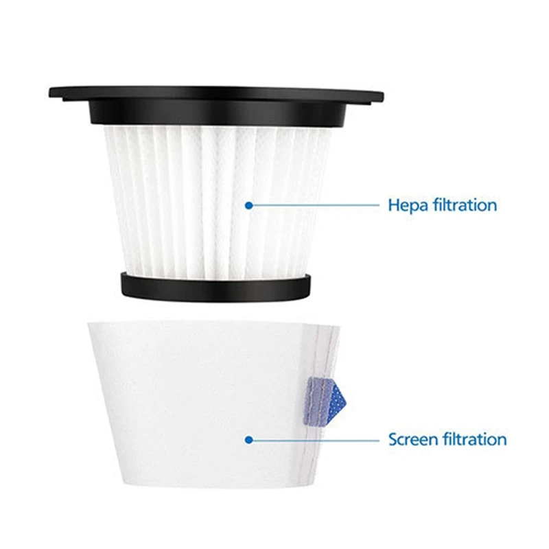 Сменный HEPA-фильтр 9 шт. совместимый с беспроводными вакуумными аксессуарами MOOSOO