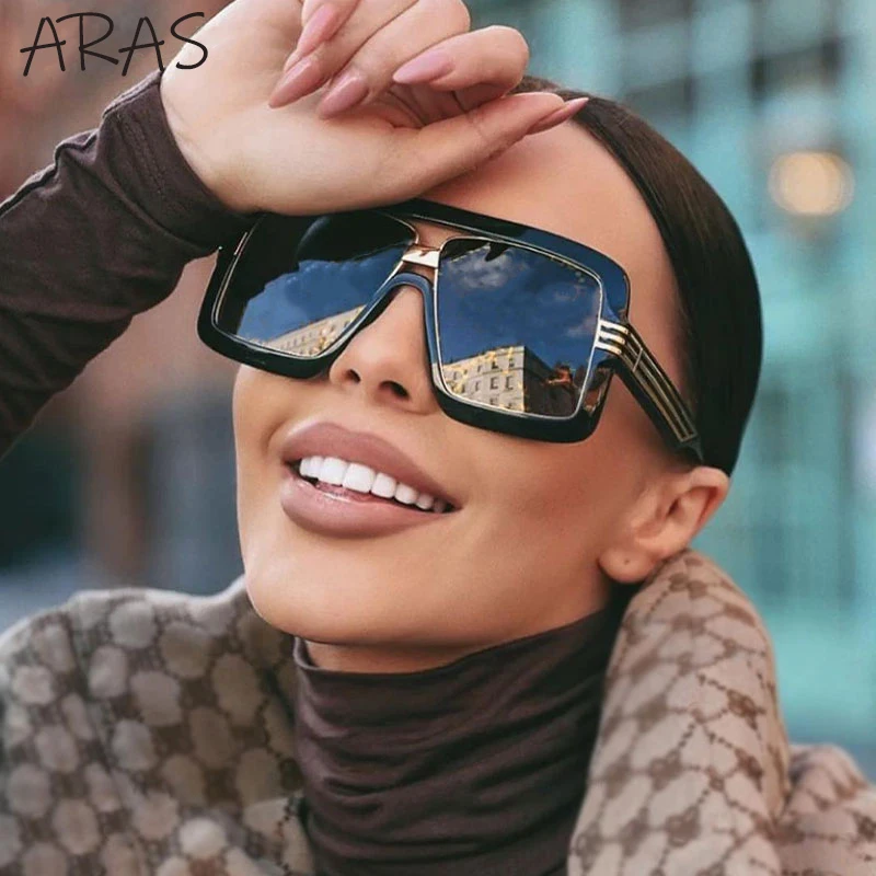 

Oversized Square Sunglasses Women 2022 New Luxury Brand Big Frame Sun Glasses Shades for Men Trendy Goggle Driving Eyewear Uv400
