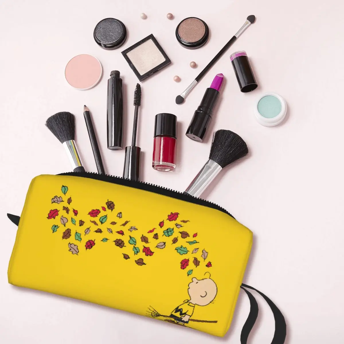 Индивидуальная косметичка с арахисом Чарли Браун рикинг листья женская модная