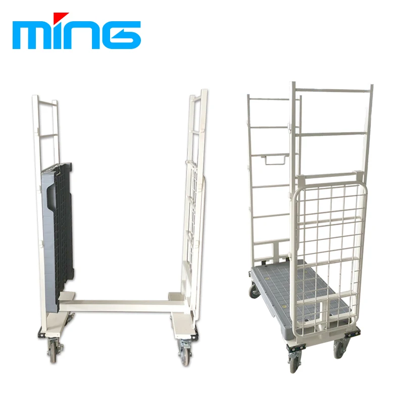 U-Лодочная тележка с пластиковой базовой логистикой четырехколесная для