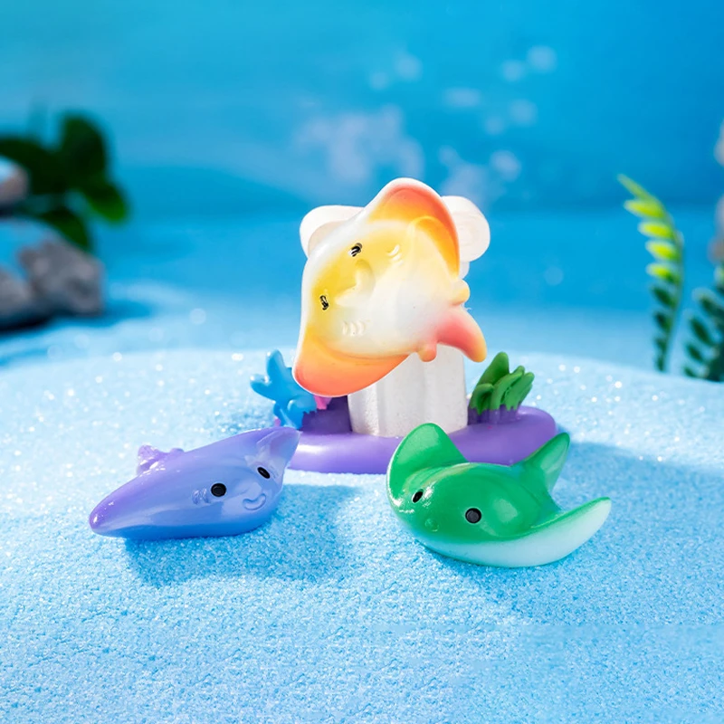 Цветные миниатюрные фигурки дьявола из смолы аквариум сделай сам осьминог