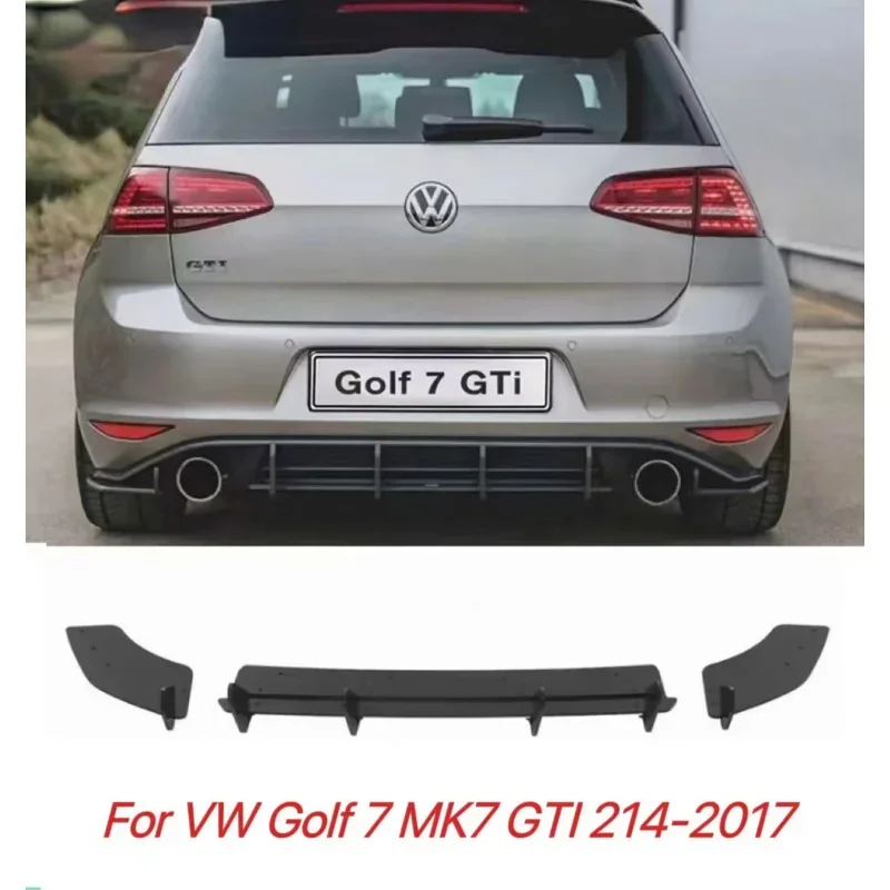 Новый! Для Volkswagen GOLF 7 V2 MK7 GTI спойлер бампер диффузор задняя губа комплект кузова ABS