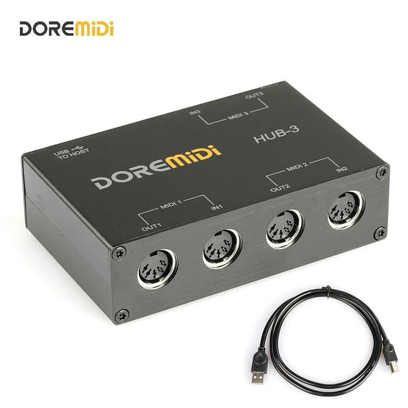 DOREMiDi MIDI 3x3 Box USB интерфейс концентратор-3