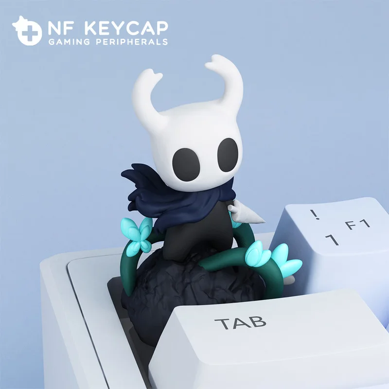Фото Hollow Knight: Silksong Колпачки для клавиш Игровая тема Knight Nuu Колпачки для клавиш с персонажами Esc Персонализированные колпачки для клавиш Механические колпачки для клавиш №2